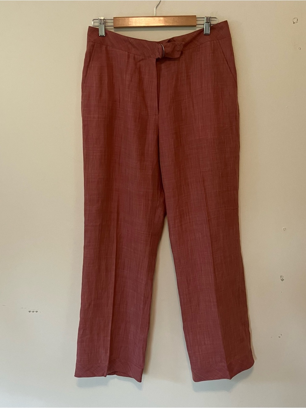 Cutter & Buck Women's Linen Pants Sz 8 Straight Nantucket Red New Golf Preppy
